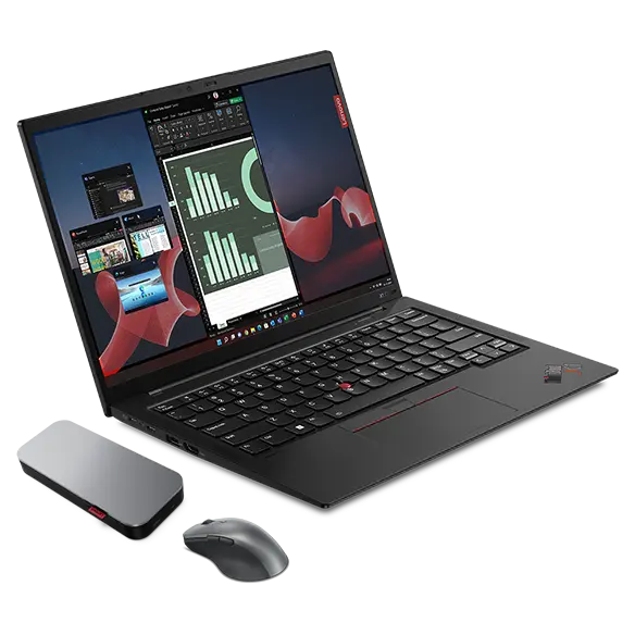 Lenovo ThinkPad X1 Carbon G11 (i7-1365U vPro 32G 1T W11Pro) + Rechargable Bluetooth Mouse + Power Bank (20.000 mAh) Processador Intel® Core™ i7-1365U vPro® de 13ª geração (núcleos de eficiência de até 3,90 GHz núcleos de desempenho de até 5,20 GHz)/Windows 11 Pro/1 TB SSD  Performance TLC Opal