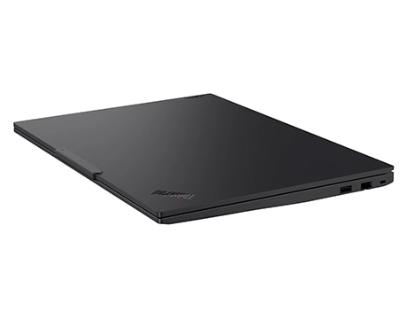 Lenovo ThinkPad E16 Gen 3 (16” Intel) laptop with closed lid, boasting its portable power to conduct anywhere business without compromising on quality.