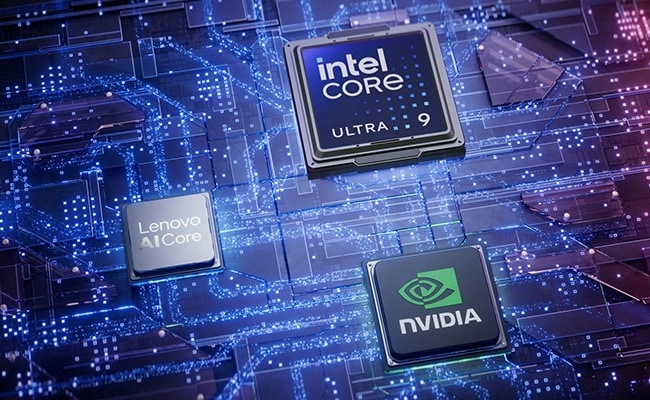 AI-optimized performance with Lenovo AI Core, Intel Ultra, and NVIDIA GeForce RTX.