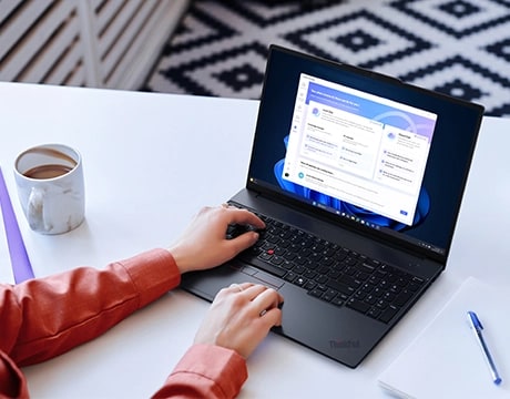 Lenovo ThinkPad E16 Gen 3 (16” AMD) laptop comes with ample storage & expandable memory & customer replaceable units for extended device lifespan.