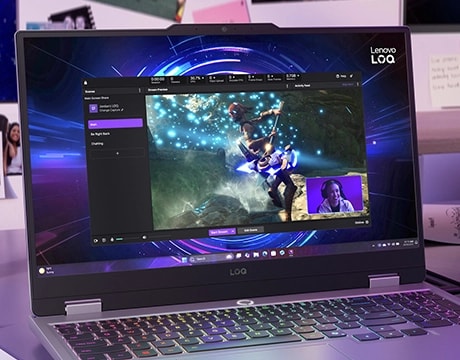 Demonstrates the LOQ 15IRX10’s multitasking power for gaming and content creation.