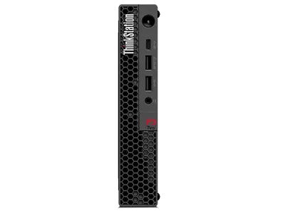 Lenovo ThinkStation P3 Tiny Gen 2 Workstation – vertikal ausgerichtet, Vorderansicht