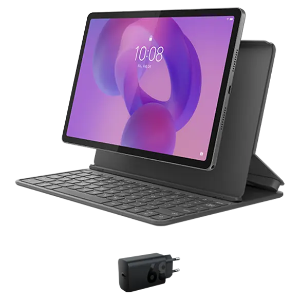 Lenovo Idea Tab (8GB 128GB) + Keyboard & Adaptor Processore MediaTek Dimensity 6300 (da 2,4 GHz )/Android 15 or Later/128 GB UFS