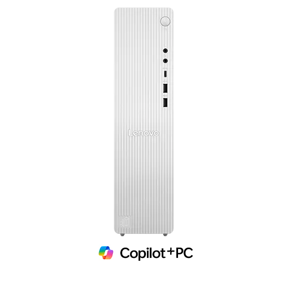 Vue avant du PC de bureau IdeaCentre Tower Gen 10 (AMD 8L).