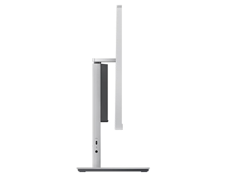 Lenovo IdeaCentre AIO Gen 10 (24" AMD) all-in-one Copilot+ PC in Cloud Grey – left profile