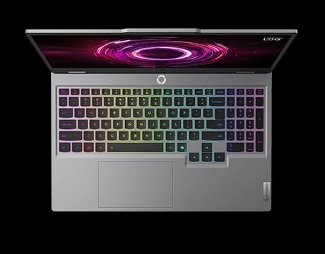 顯示完整的 RGB 鍵盤配置和螢幕介面，便於控制和查看。