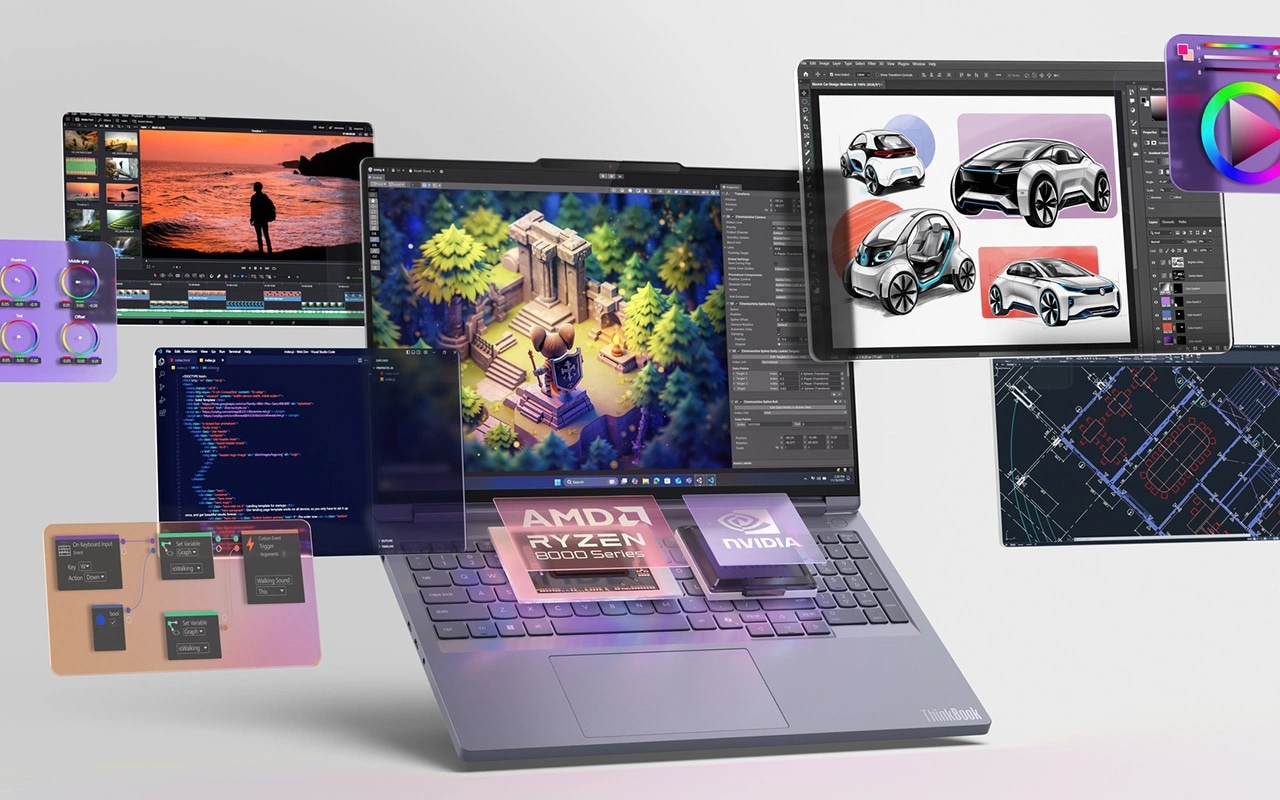 Lenovo ThinkBook Gen6　ガジェットセット ThinkBook 16p Gen 6 (AMD) | Portable d'IA hautes performances de