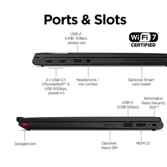ThinkPad X13 2-in 1 Gen 5 Intel | Compact Intel powered 13 inch