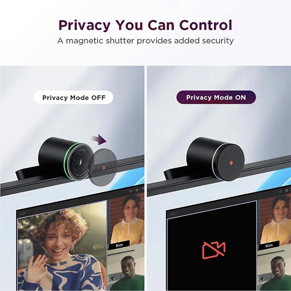 Lenovo Webcam 4 Mp – Full HD 1080p USB-C Webkamera, Modell 4XC1Q25245