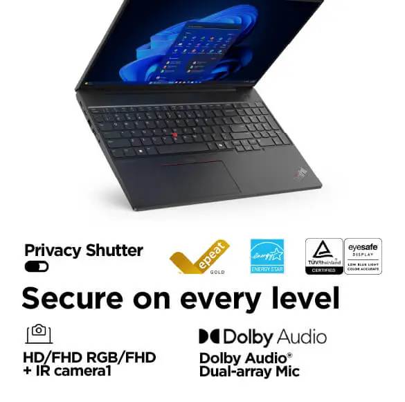 ThinkPad E16 Gen 2 | 16 (40.64 cms)business laptop fueled by AMD