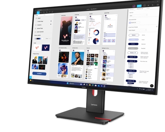 Monitor UHD ThinkVision T32UD-40 cu certificare Eyesafe® 2.0 de la