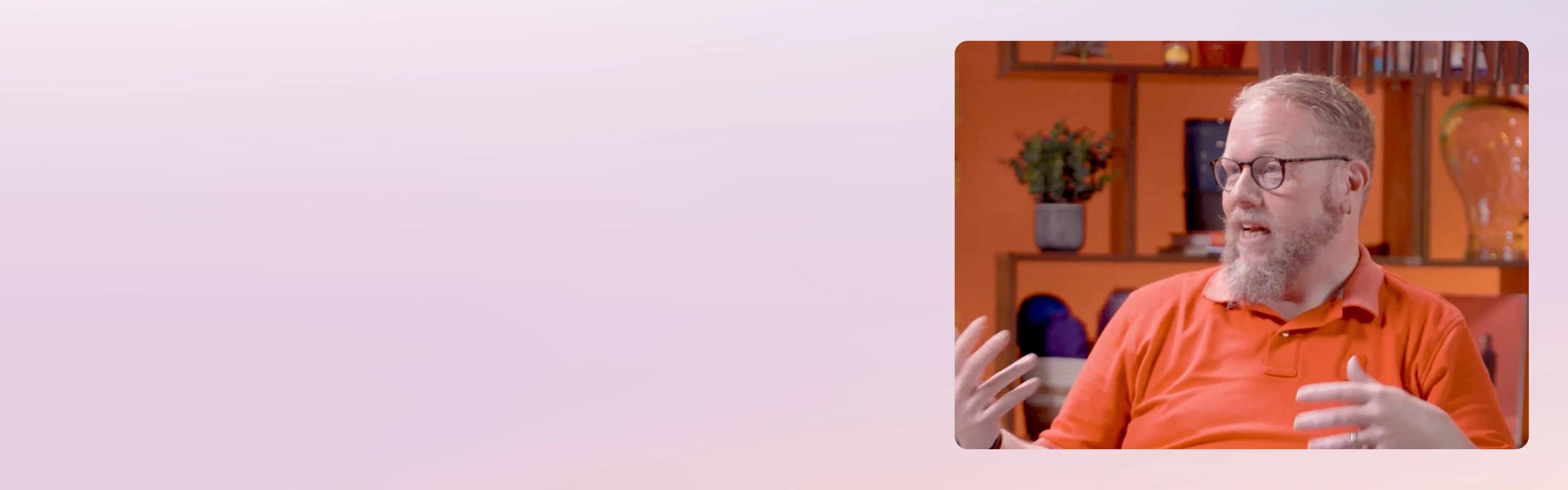 Kevin Beck in the Lenovo Studio. 