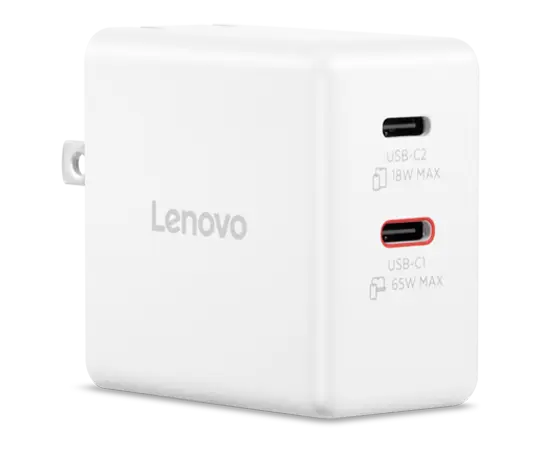 Lenovo デュアル USB-C 65W GaN チャージャ