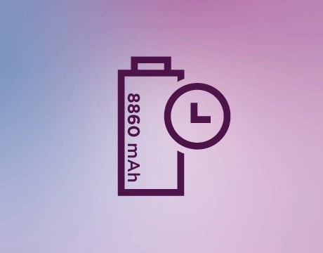 Battery and clock icons. טאבלט Yoga Tab&nbsp;TB710FU ZAG60037IL Wi-Fi 12GB/256GB&nbsp;מבית&nbsp;Lenovo