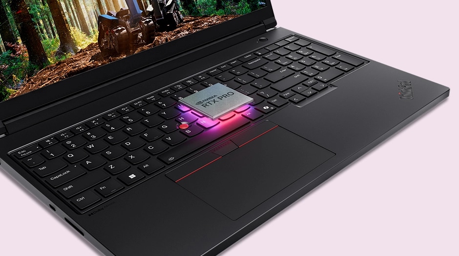 Fueled by the high-end NVIDIA RTX PRO GPU, the Lenovo ThinkPad P16 Gen 3 mobile workstation delivers real-time ray tracing.
