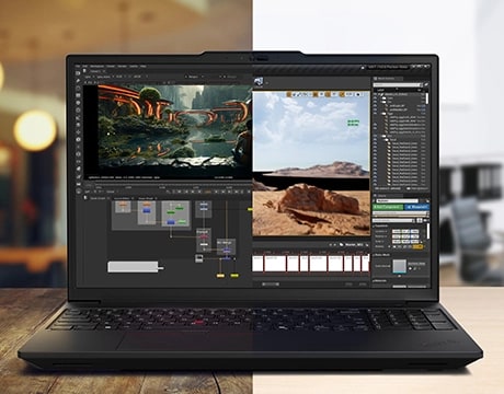 Create 3D animations & achieve high creative output on the Lenovo ThinkPad P16s Gen 4 mobile workstation.