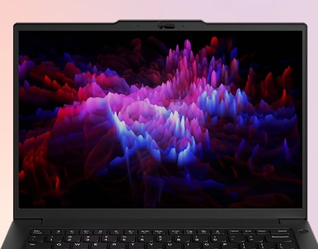 A high-resolution camera & 16:10 aspect ratio for seamless virtual interactions on the Lenovo ThinkPad P14s Gen 6 mobile workstation.