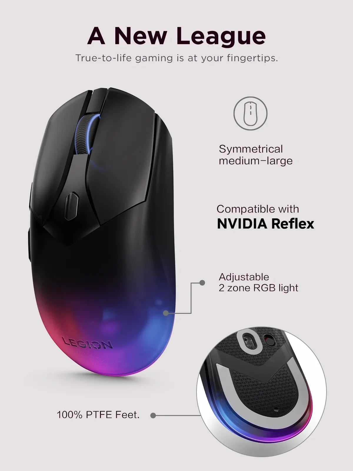 Lenovo Legion M410 Wireless RGB Gaming Mouse | GY51P80851 | Lenovo US