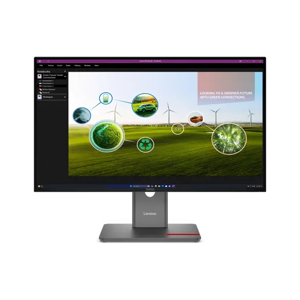 Lenovo P27q-10 27インチモニター　2K解像度 QHD ThinkVision P27Q-40 27