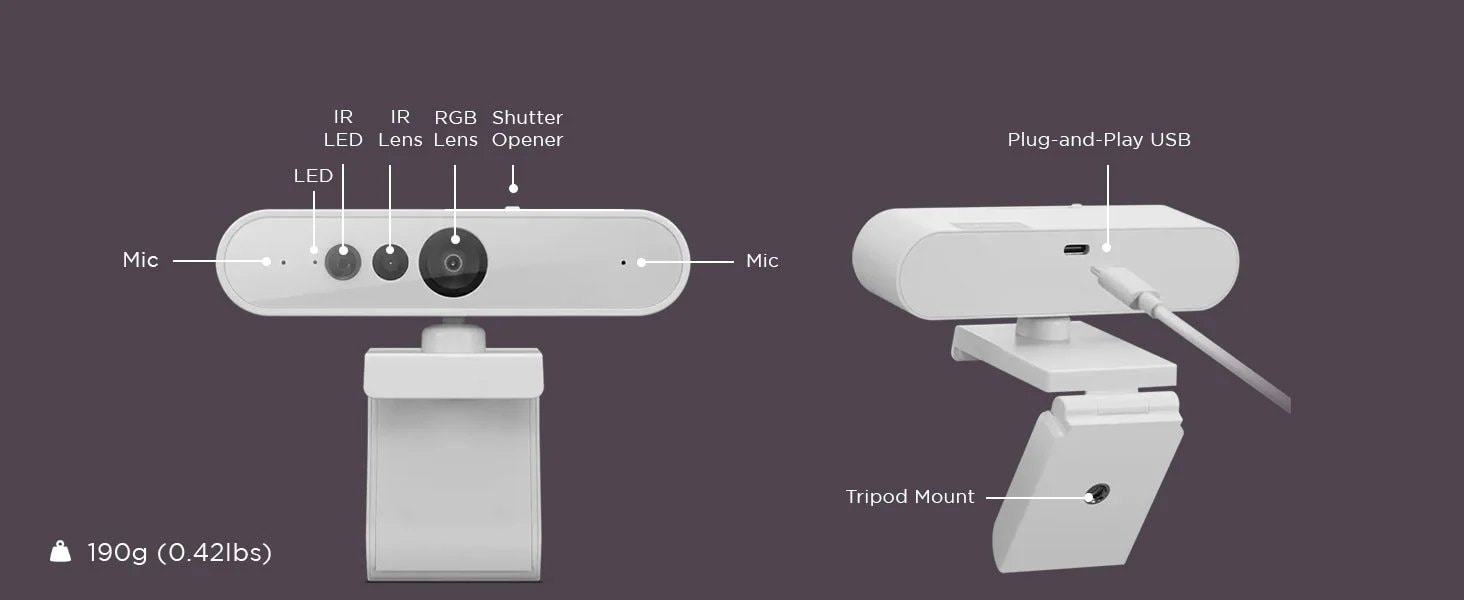 Lenovo 510 FHD Webcam 本体 Amazon.com: Lenovo HD 1080p Webcam (510 FHD)- Black w/ 4X Digital