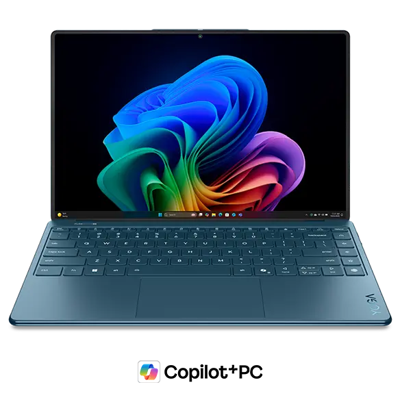 Front view of the Yoga Slim 9i Gen 10 (14” Intel), opened.