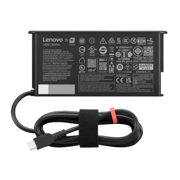 

Lenovo ThinkPad Mobile Workstation 180W USB-C GaN Slim AC Adapter-UK