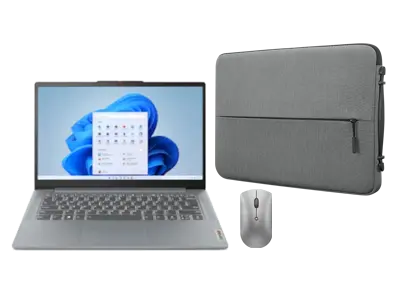 Lenovo IdeaPad Slim 3i 14 (i3-Windows 11 Home-8GB-512GB) + Sleeve & Bluetooth Mouse Intel® Core™ i3-N305 Processor (1.80 GHz up to 3.80 GHz)/Windows 11 Home in S mode 64/512 GB SSD M.2 2242 PCIe Gen4 QLC Lenovo IdeaPad Slim 3i 14 (i3-Windows 11 Home-8GB-512GB) + Sleeve & Bluetooth Mouse Intel® Core™ i3-N305 Processor (1.80 GHz up to 3.80 GHz)/Windows 11 Home in S mode 64/512 GB SSD M.2 2242 PCIe Gen4 QLC