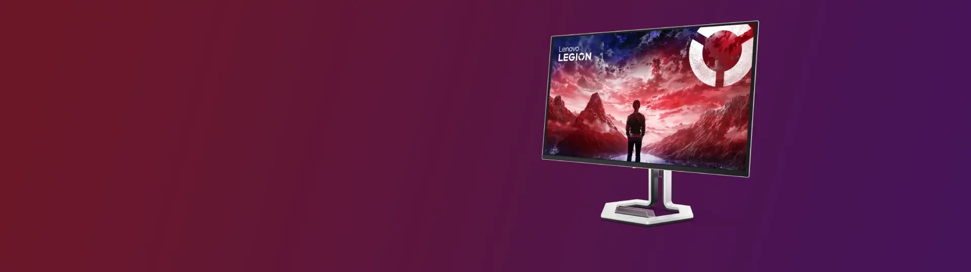 Legion Pro 27UD-10 Monitor in front facing left position. 
