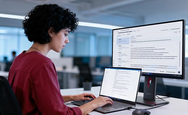 Como PC con IA, la laptop Lenovo ThinkBook 16 Gen 9 (AMD) ofrece un rendimiento ágil, intuitivo y rápido.