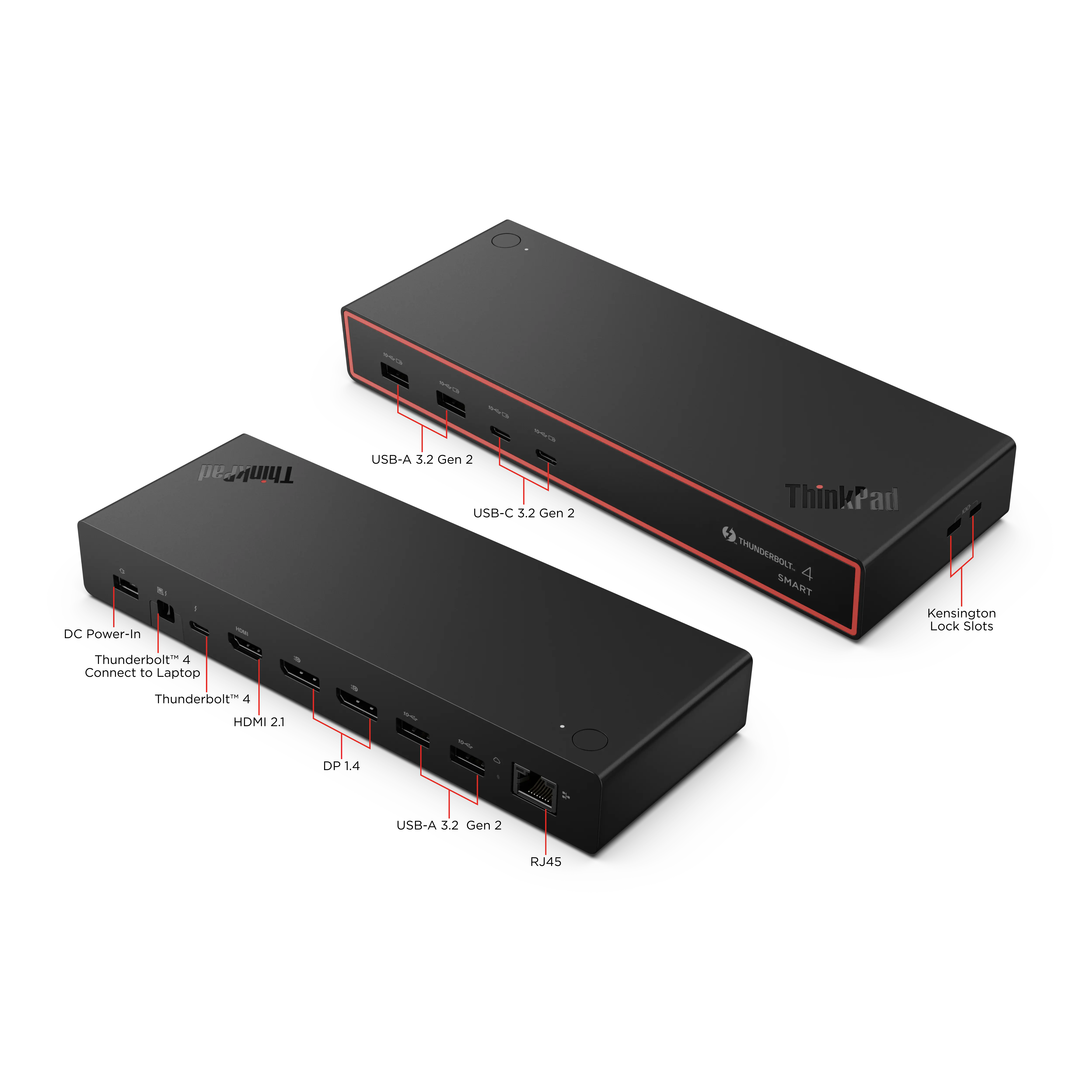 Lenovo ThinkPad Thunderbolt 4 Smart Dock Gen2 7500 Wired Black