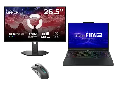 Lenovo Legion Pro 5i 16 + Legion 27Q-10 OLED Monitor & Legion Mouse Processore Intel® Core™ Ultra 7 255HX (E-core fino a 4,5 GHz P-core fino a 5,2 GHz)/Windows 11 Home 64/1 TB SSD Performance TLC