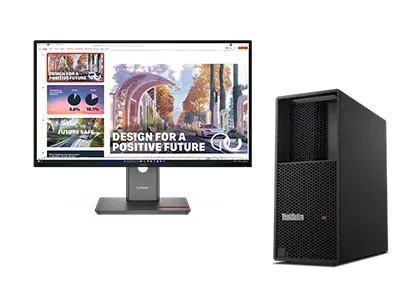 Lenovo ThinkStation P3 TWR G2 U7 32G x2 + ThinkVision P27QD-40 27