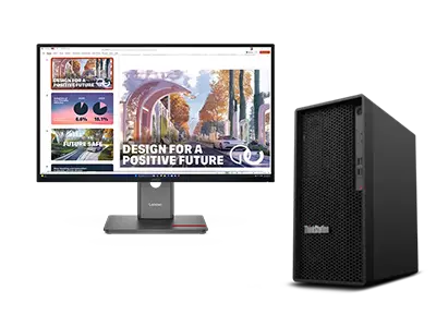 Lenovo ThinkStation P2 TWR G2 U7 16 x2 + ThinkVision P27QD-40 27