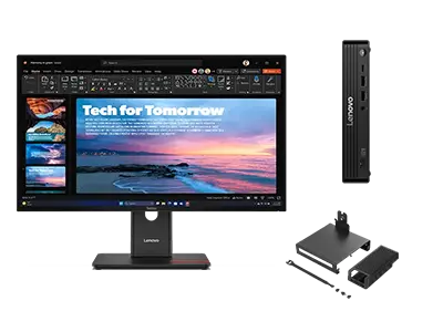 Lenovo ThinkCentre M70q G6 U5 16 512 + ThinkVision T27QD-40 27