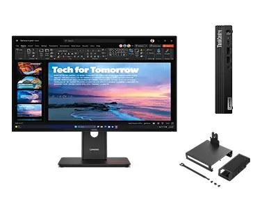 Lenovo ThinkCentre M75q G5 A5 16 512 + ThinkVision T27QD-40 27