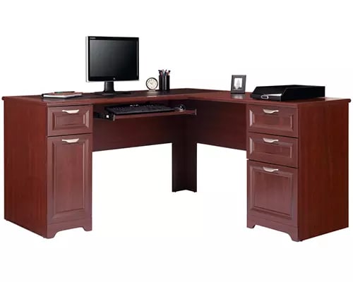 

Realspace Magellan 59inW L-Shaped Desk, Classic Cherry