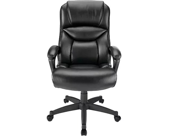 

Office Depot Realspace Fennington Bonded Leather High-Back Executive Chair, Black
