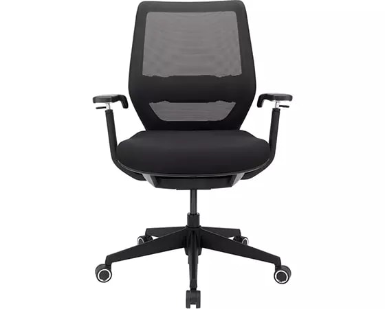 Office Depot WorkPro Sentrix Ergonomic Mesh/Fabric Mid-Back Managers Chair, 3D Arms, Black