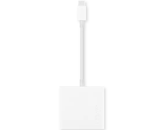 Concentrateur de voyage Lenovo USB-C 3 en 1, 4K HDMI, VGA, USB 3,0, simple prise et jeu