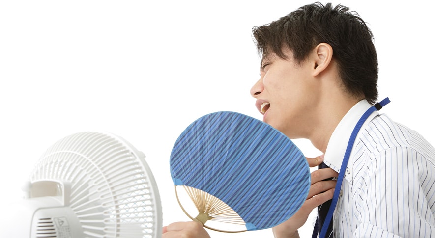 部屋の室温が高過ぎる