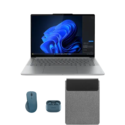  Lenovo Yoga Pro 7i Gen 10 Aura Edition (14″ Intel) - 周辺製品３点付き(ワイヤレスイヤホン・マウス・スリーブ)