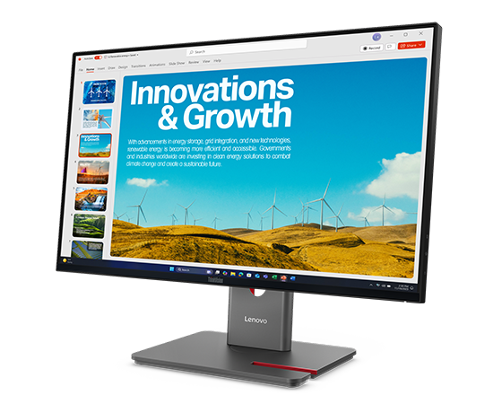 ThinkVision P24QD-40(23.8型/2560×1440/IPS/USB-C/高さ・縦回転
