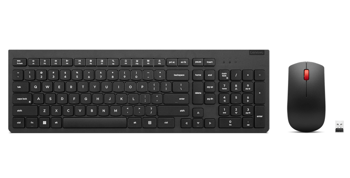 Lenovo エッセンシャル ワイヤレス キーボード&マウス 2 - 英語 | 4X31N50708 | レノボ・ ジャパン