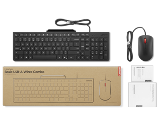 Lenovo ベーシック USBキーボード&マウス - 英語 | 4X31R09827