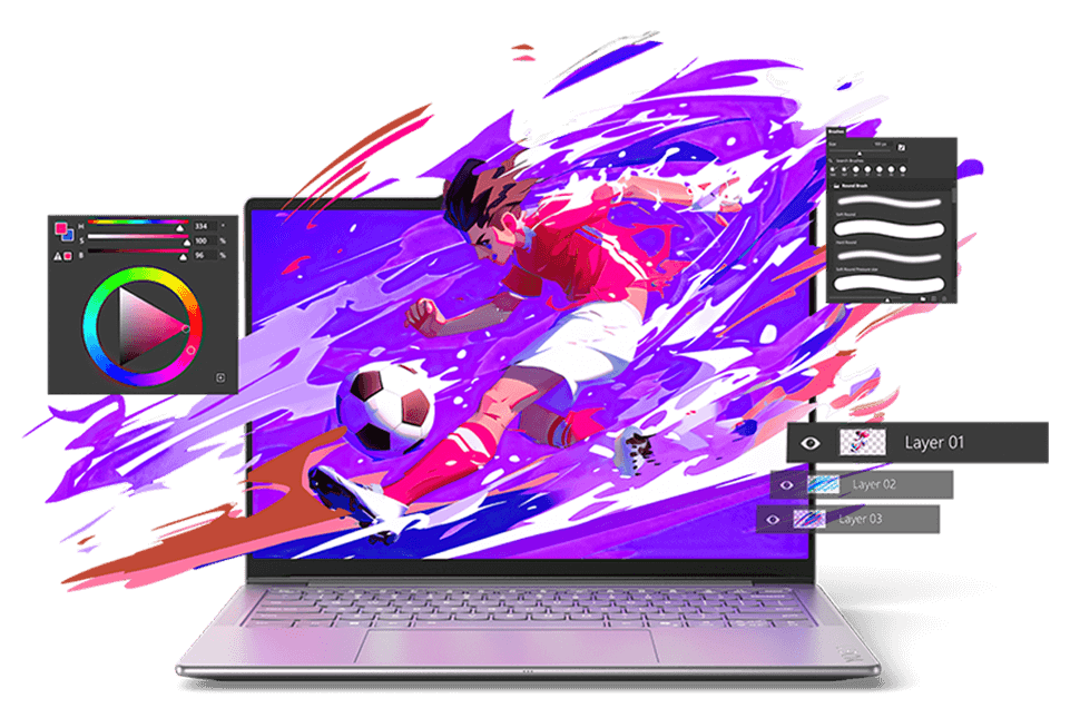 Lenovo Yoga SlimノートPC | スタイリッシュでプレミアムな超薄型