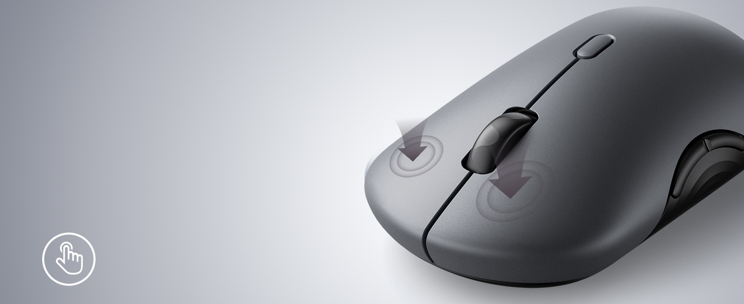 A side-buttoned mouse designed for enhanced user control and convenience.