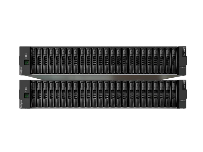 Lenovo ThinkSystem DE Series Storage - front facing 2 stack