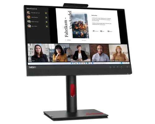 ThinkCentre Tiny-In-One (TIO) 22 Gen 5 Hero Front Facing Left Profile