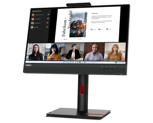 ThinkCentre Tiny-In-One (TIO) 22 Gen 5 Hero Front Facing Right Profile