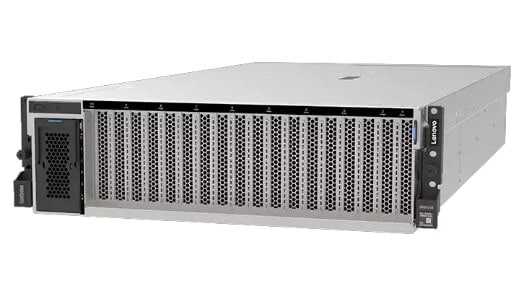 Вид спереди, стоечный сервер ThinkSystem SR675 V3